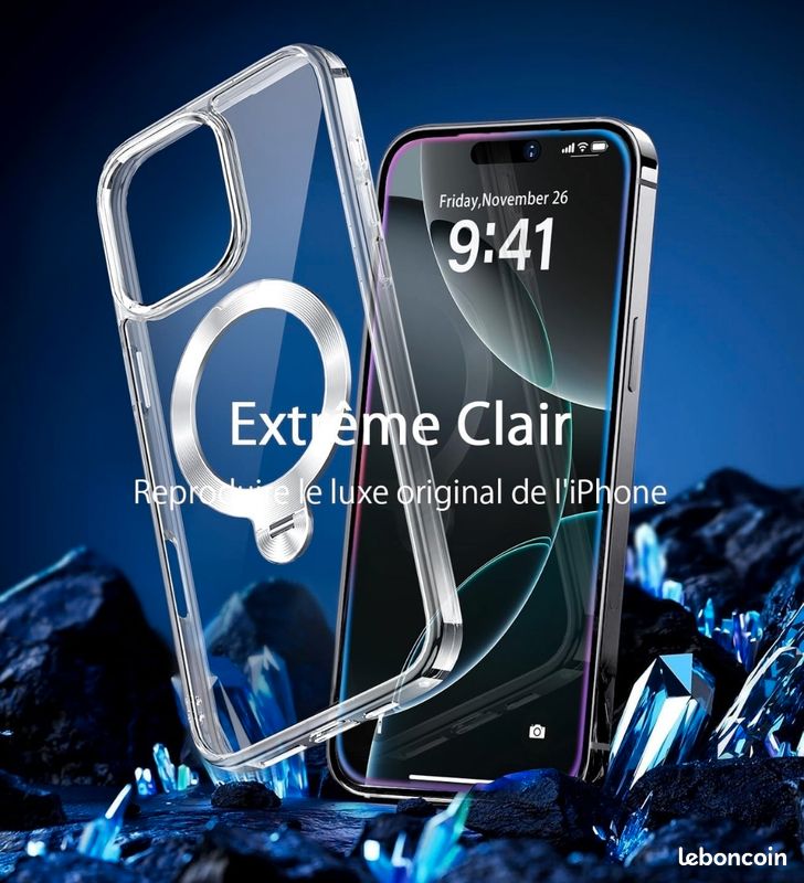 Omorro Compatible Avec IPhone 15 Pro Max Avec Anneau De Support