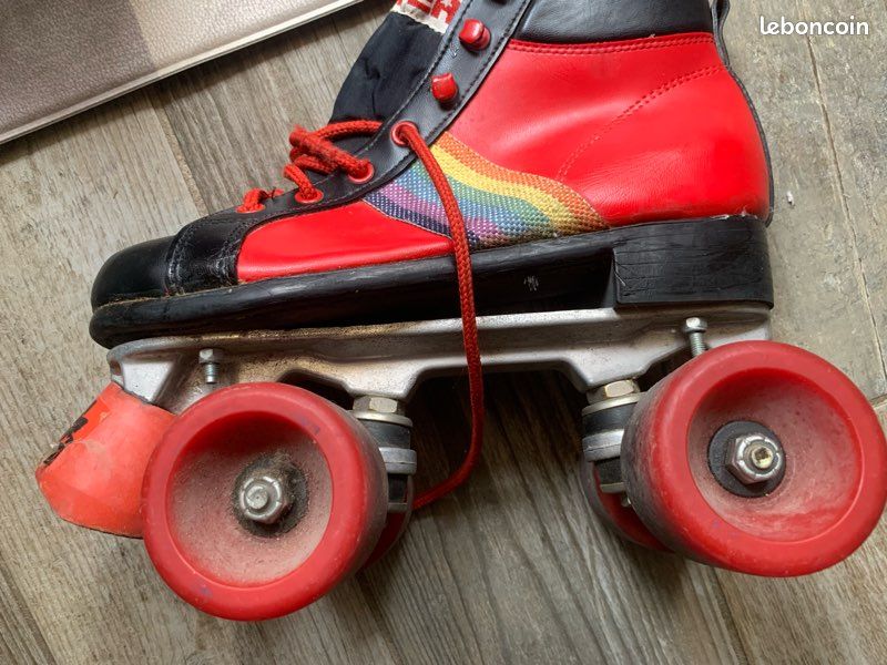 Rollers Quad Vintage Taille 10.5 – Patins à Roulettes Basket Anciens Années 80 (occasion)