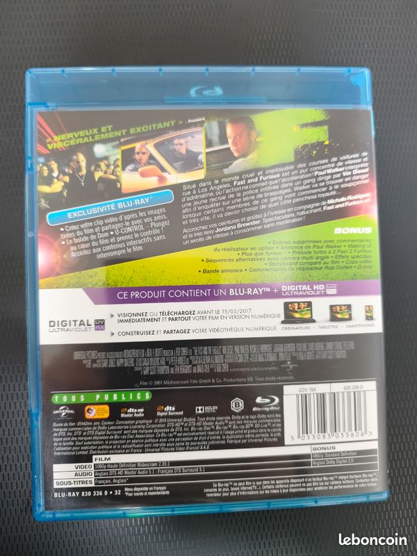 Fast and furious bluray (image 2)