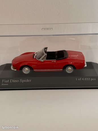 FIAT DINO Spider 1972 1/43 Minichamps de couleur Rosso - Collection