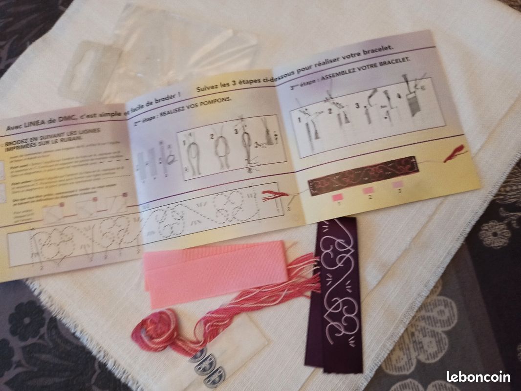 Kit pour confectionner un bracelet en tissu (image 3)