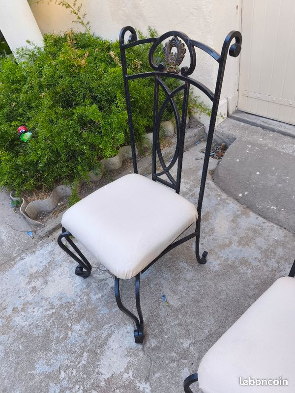 Chaises fer forgé (image 2)