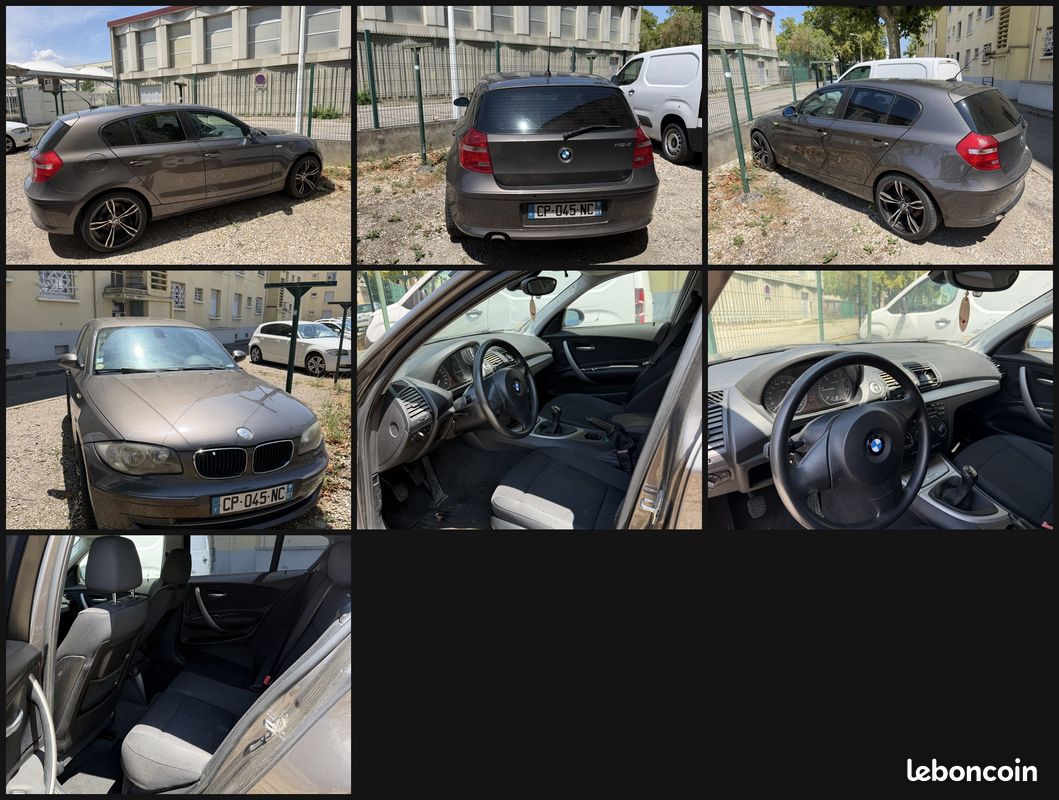 BMW Série 1 118d (2008) — vendue pour pièces ou réparation (image 3)