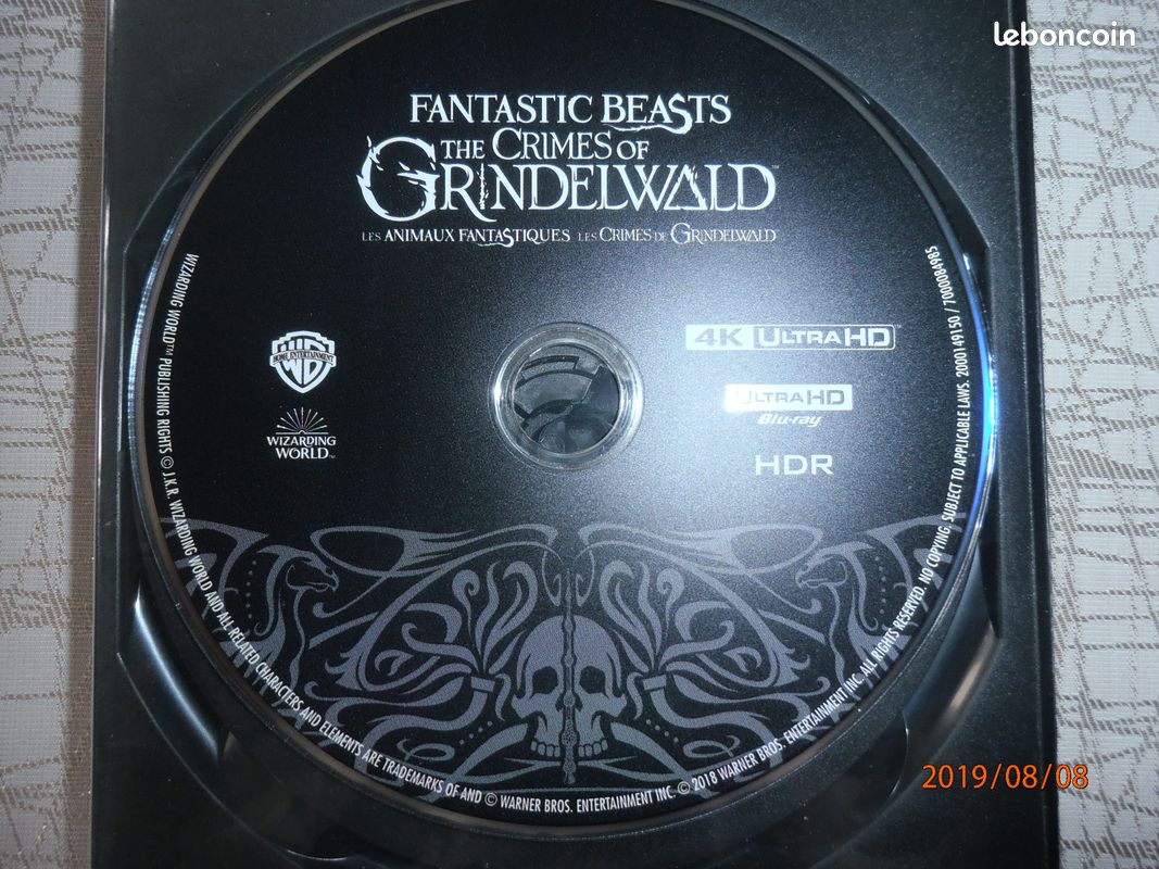 BLU RAY 4k LES ANIMAUX FANTASTIQUES 2 nouveauté (image 1)