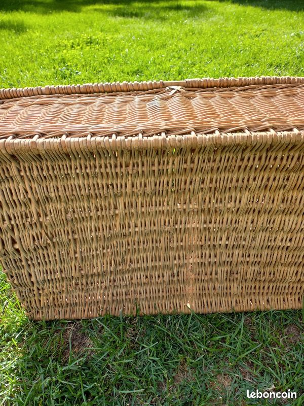 Ancien panier en osier (image 6)