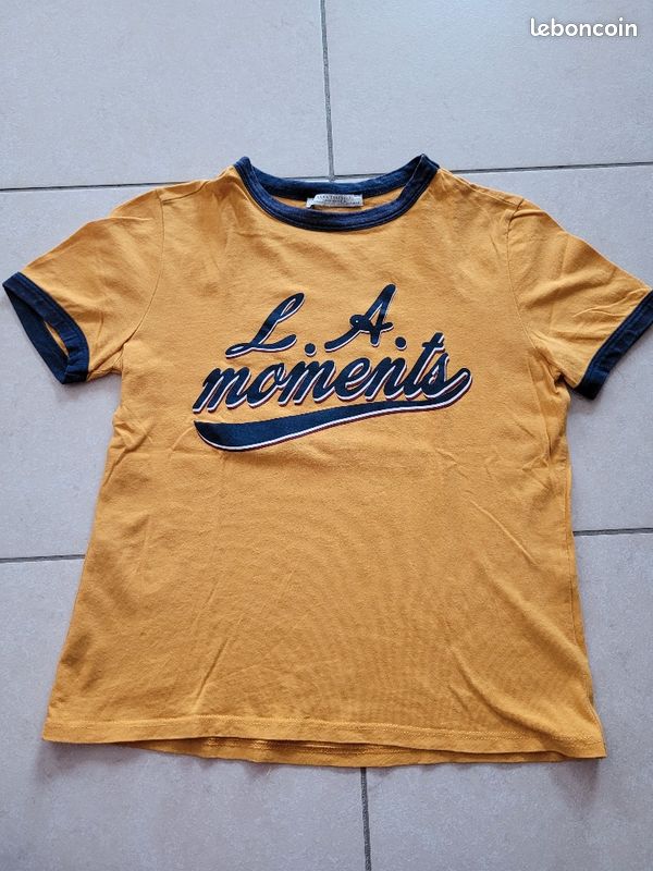 T-shirt jaune L.A. Moments 12A (image 1)