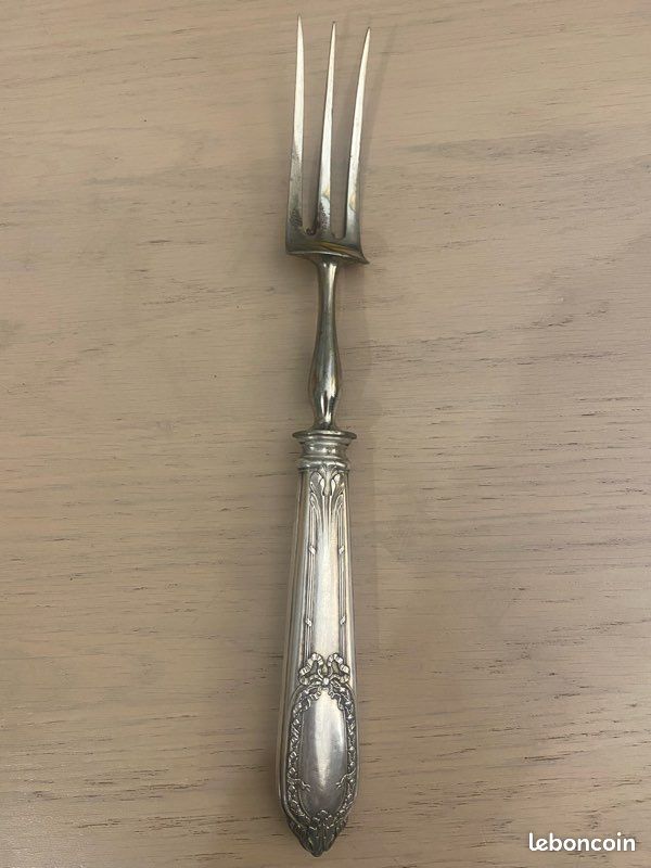 SERVICE COUVERTS À Gigot avec Manche en Métal Argenté + Ecrin (10-1) EUR 17,90 - FR