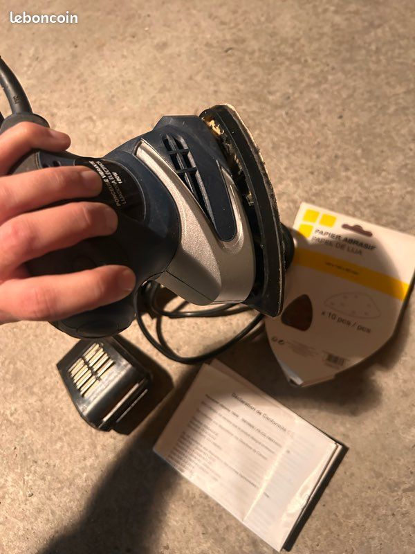 Ponceuse vibrante bon état avec papier abrasif (image 3)