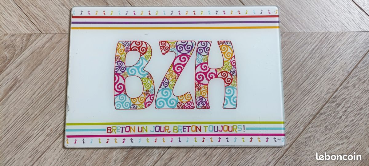 Dessous de plat en verre / Planche à découper BZH (image 1)