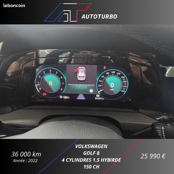 Volkswagen GOLF VIII 1.5 ETSI OPF 150CH STYLE DSG7 (image 21)