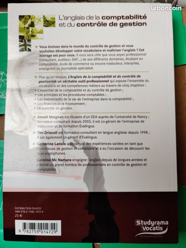 Livre l'anglais de la comptabilité et du contrôle de gestion (image 2)