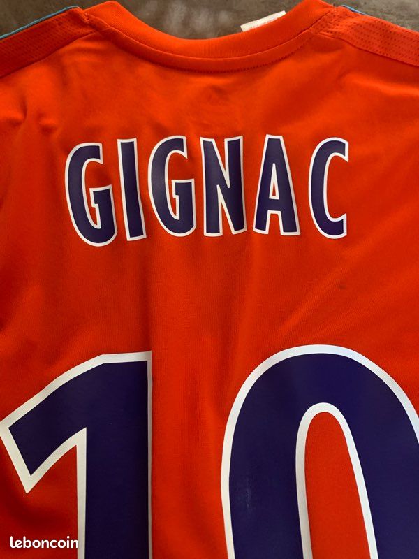 Maillot Olympique Marseille 2012/13 #9 Gignac - Techfit Ligue Europa - Taille XL Neuf
