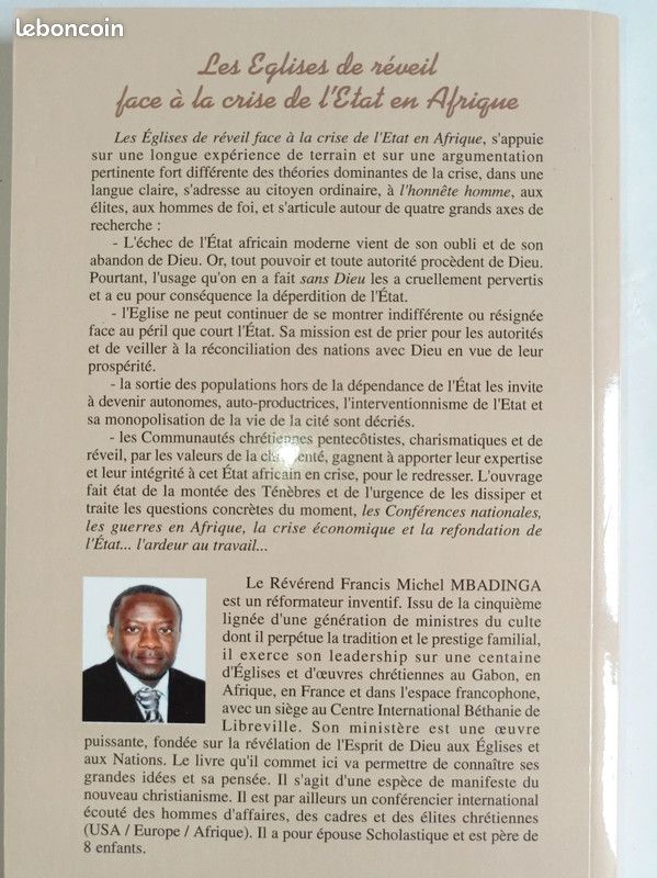 NEUF et dédicacé livre les églises de réveil face à la crise de l'Etat en Afrique (image 3)