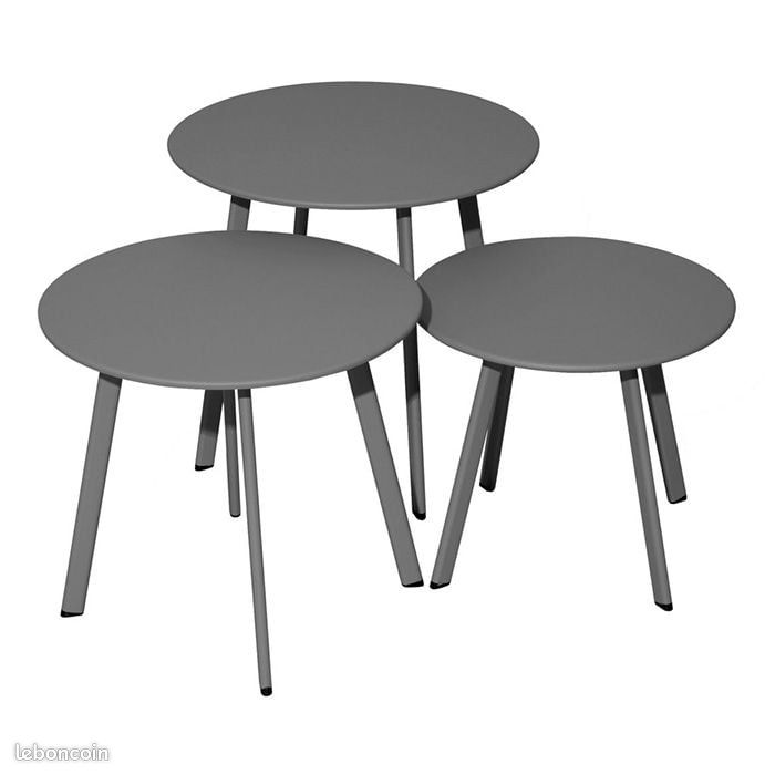 Lot de 3 tables basses - Massaï (image 1)