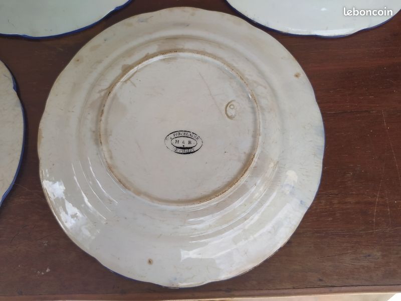 5 assiettes parlantes Mousquetaires HB de Choisy le roi (image 15)