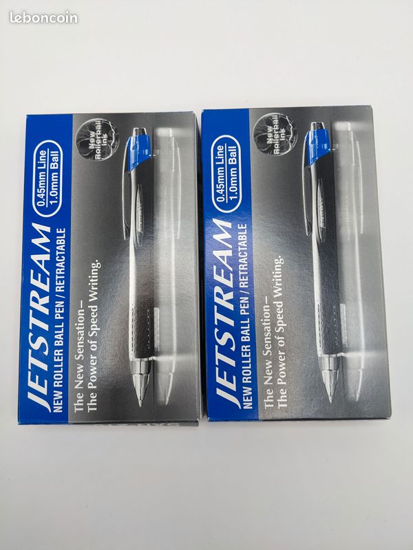 Confezione 3 Ricariche Uni-Ball Jetstream SXRC1 - Inchiostro Blu, Punta Media 1 Mm, Asciugatura Istantanea
