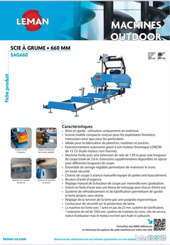 Scie mobile SAG660 Leman (image 1)