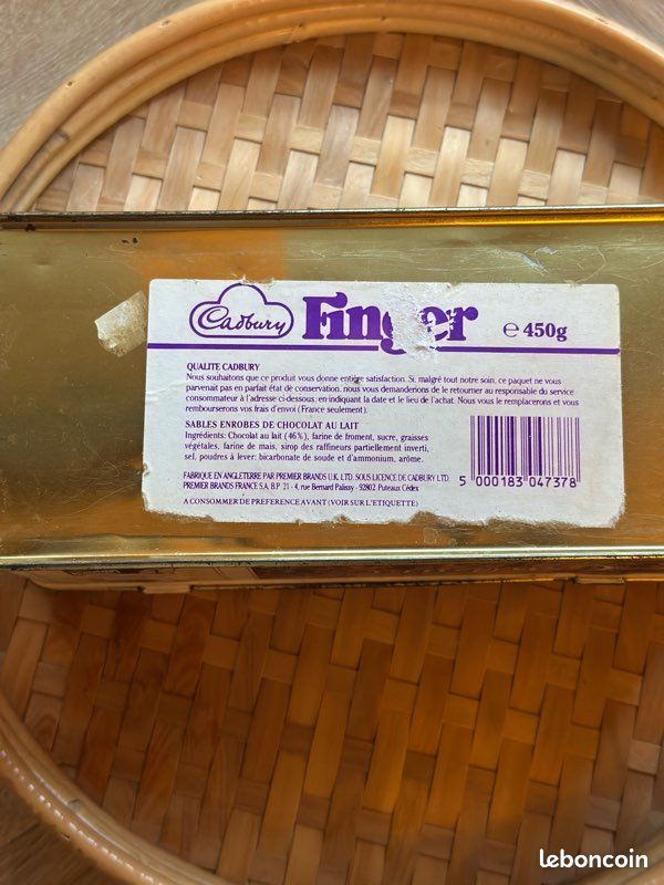 Boîte en métal sérigraphiée Cadbury années 1920-30 - 22 cm (image 9)