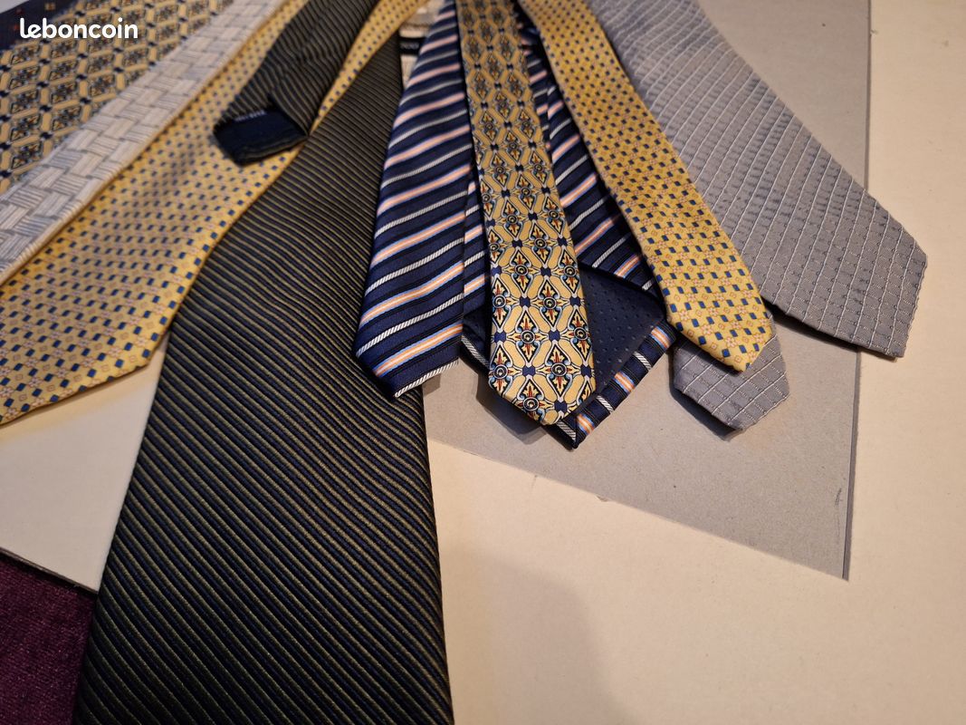 Cravate Roccobarocco 100% Soie Fabriquée En Italie - Motif Fantaisie Homme