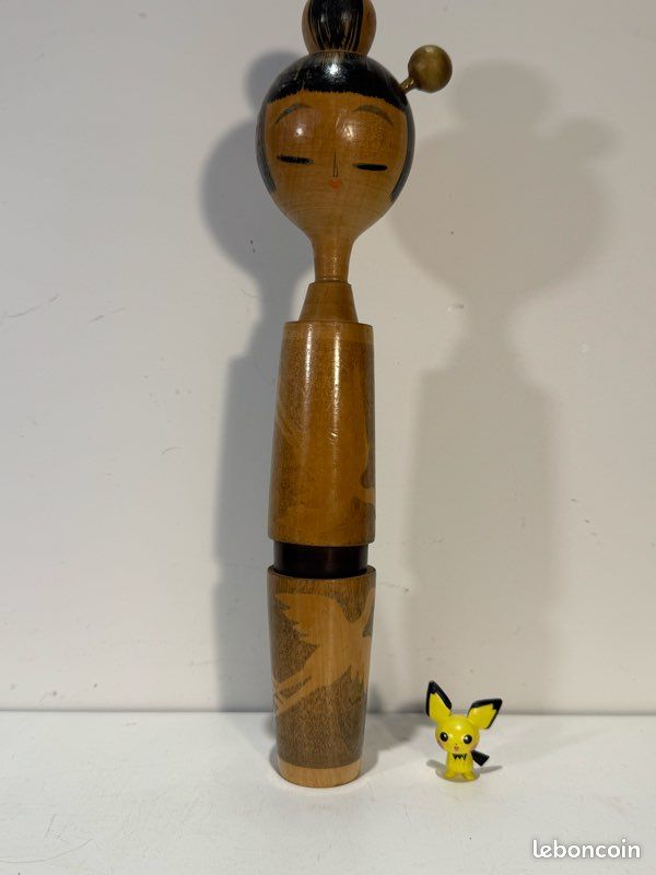 Poupée Kokeshi créative vintage par Miyashita Hajime Mizuchi (image 1)