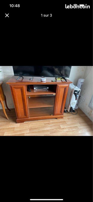 Meuble tv bois massif (image 1)