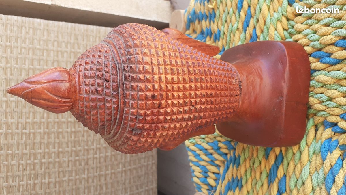 Statue Bouddha en bois (image 4)
