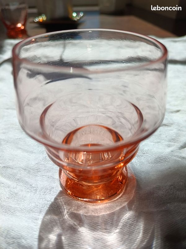 13 verres vintage Rosaline formes et contenances diverses (image 7)