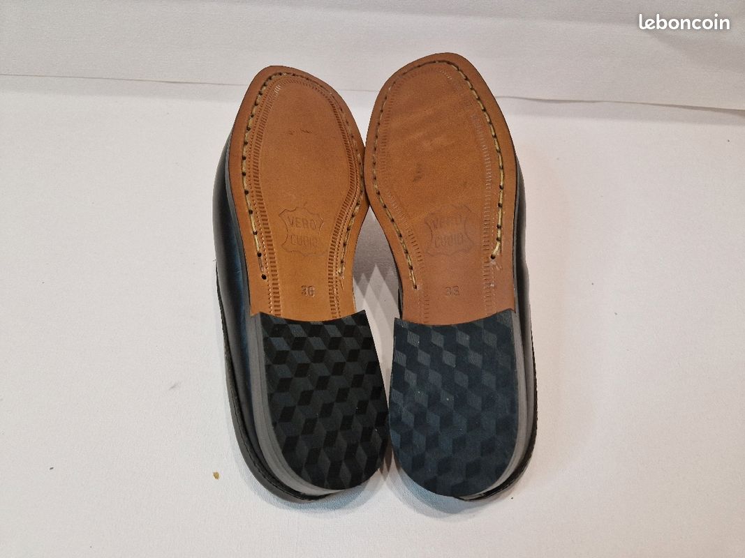 Mules style mocassin en Cuir noir (image 7)