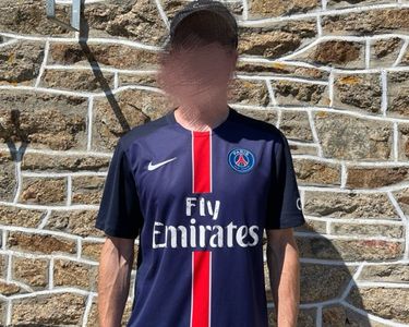 Flocage Officiel - Paris Saint-Germain, Lucas, 2015/2016, Away, Bleu/R – Footpress