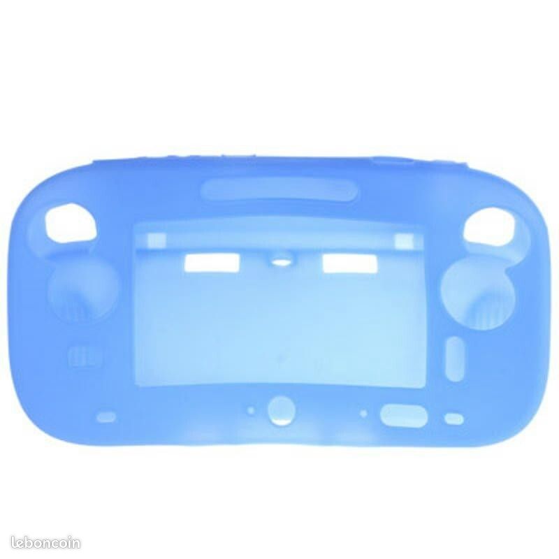 Kit 5 en 1 pour Nintendo Wii U : Chargeur secteur, Stylet, Film de protection écran, Chargeur Usb 3 mètres , Etui silicone Bleu - Straße Game ® (image 3)