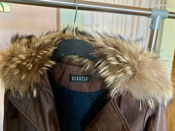 Veste En Cuir De Mouton Vintage Umberto Olivieri - Taille 52 Marron - Occasion Très Bon état