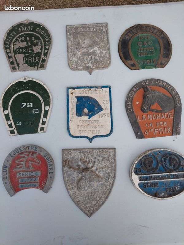 Plaque De Concours Hippique Vintage - 2ème Prix Des Monts Megève 1970 - Équitation