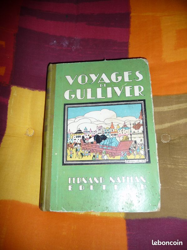 Livre ancien : Voyages de Gulliver (image 1)