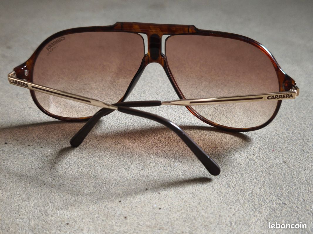 Lunettes Vintage Carrera CA 7128 - Monture Argent Cuivre Brillante - Neuf Sans Étiquette - Taille 48/21/145