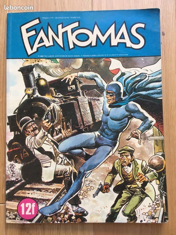 Fantomas en B.D.dessin Frisano (image 1)