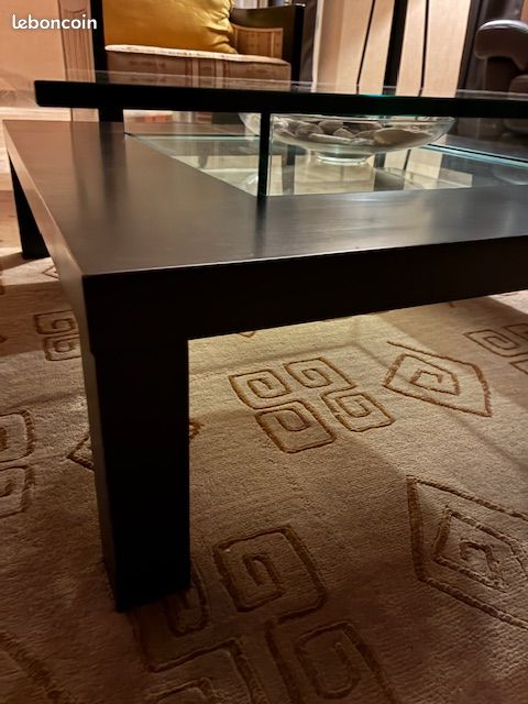 Table basse verre-bois Roche Bobois (image 4)