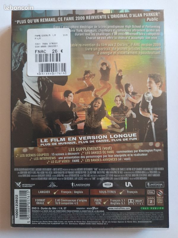 DVD neuf - Fame (image 2)