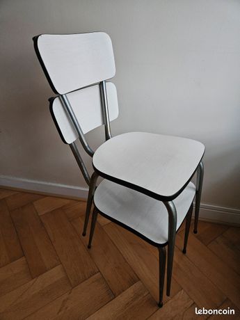 Chaise D'écolier Rétro Adulte En Formica Vert – Les Gambettes