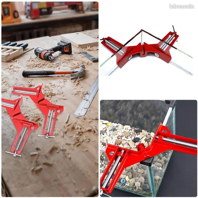 4 pièces Pince à Angle Droit à 90 Degrés Serre Joint Angle Droit Etau D' Angle Réglable à Bois Ensemble Pour Cadre Multi Photo Wedge Menuiserie Soudure | Rakuten