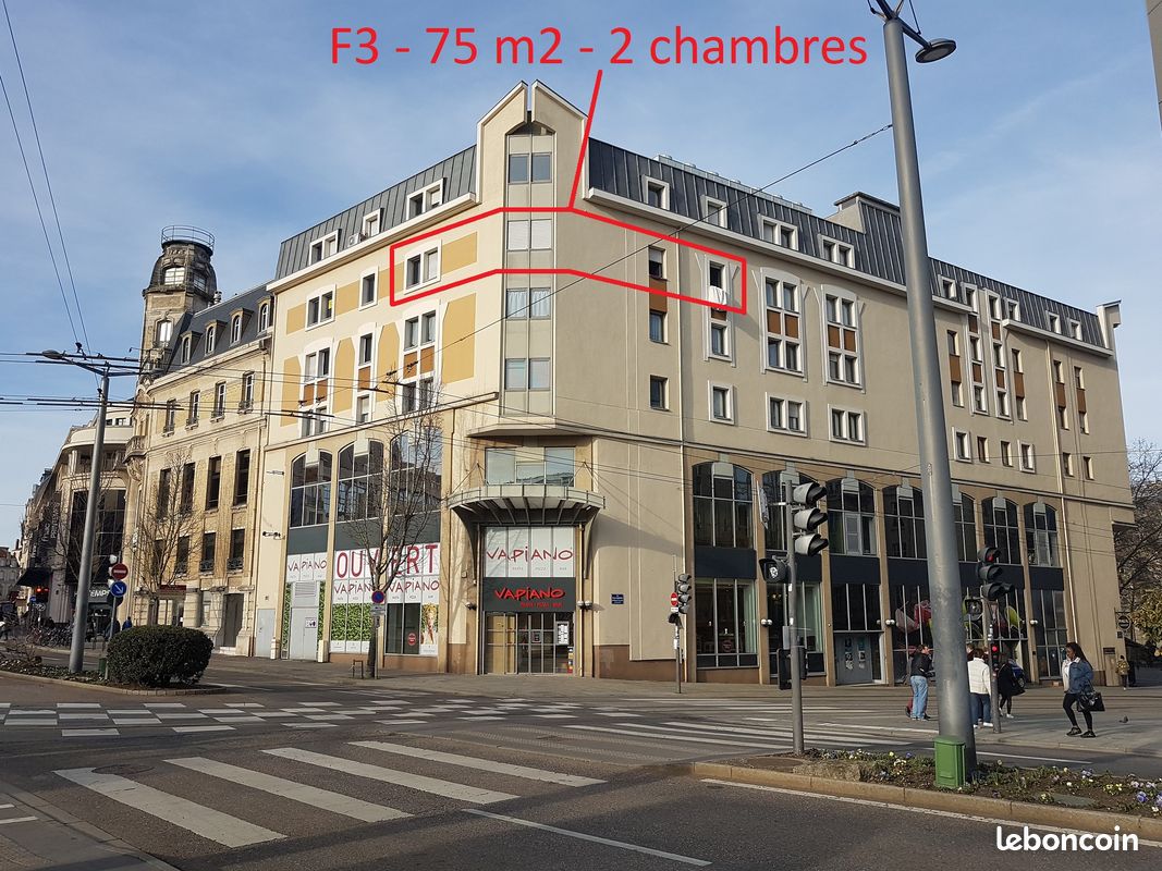 Appartement 3 pièces 75 m² · à Nancy · 75 m² · 860 €