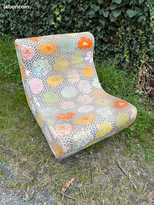 Tabouret Vintage Années 70 Pour Coiffeuse Ou Chauffeuse – Avec Cendrier Intégré