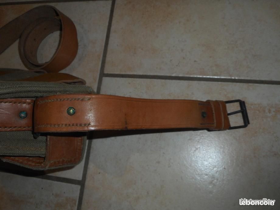 Militaria porte chargeur FM 24 29 1er type après guerre daté 1952 (image 7)