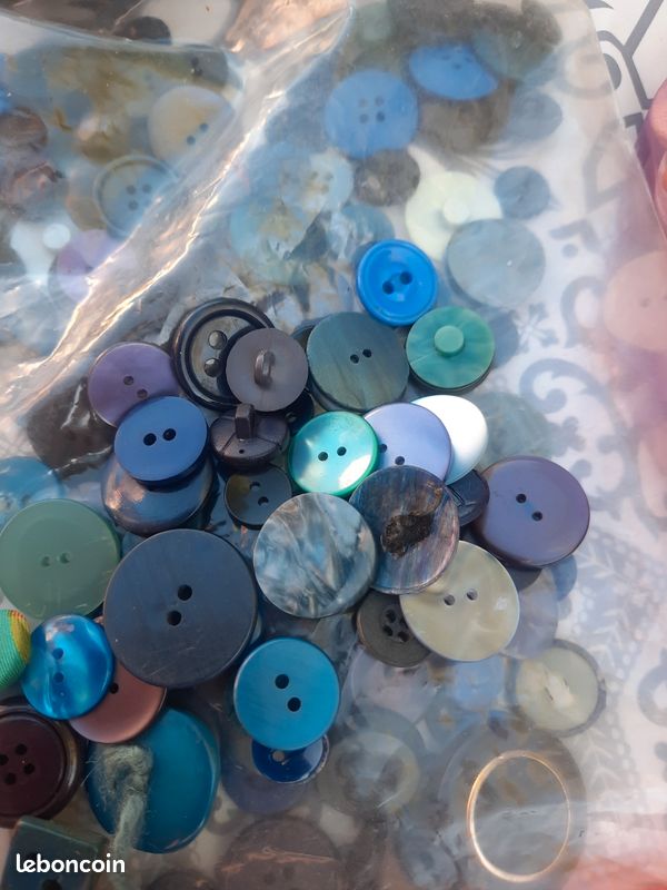 12 Boutons Couture Imitation Chrome 15mm Neufs De Stock