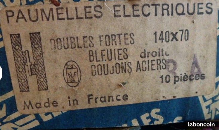 Lot De 20 Paumelles Renforcées BR – 140x70 – Droitier Et Gaucher – NEUVES