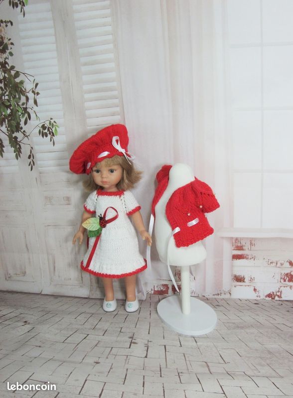Vêtements compatibles aux poupées: chérie (corolle ), mini maru, paola reina, little darling (image 1)