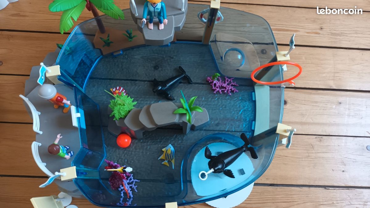 Playmobil aquarium + magasin + pingouins + loutres (image 5)