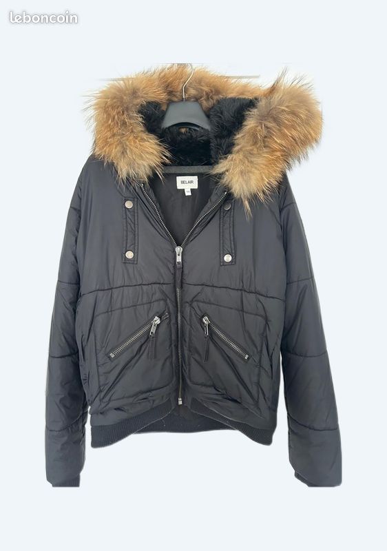 Doudoune femme Bel Air taille noire Vêtements