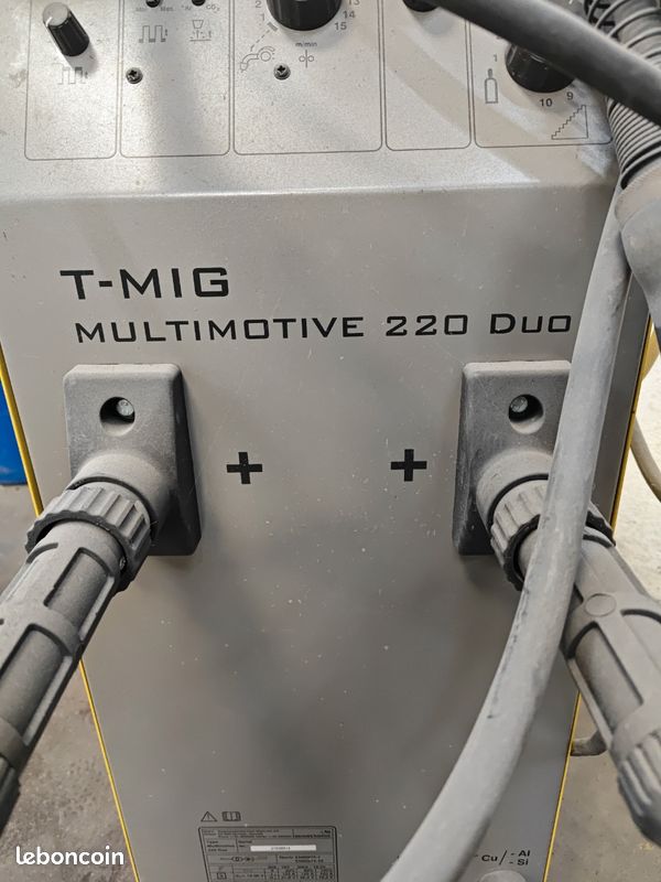 Poste MIG carrosserie Migatronic Multimotive 220 Duo – 400 V – 2 torches (image 2)