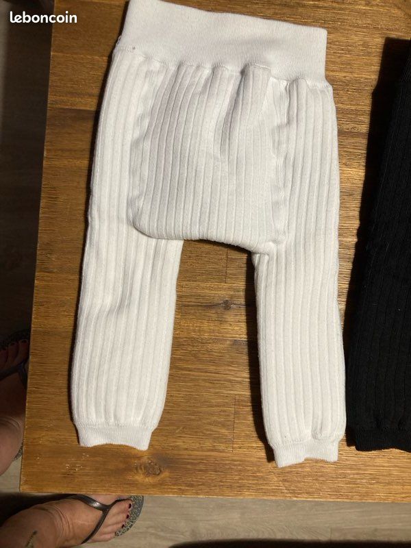 Lot de 2 leggings molletonnés bébé - 6 mois (image 4)