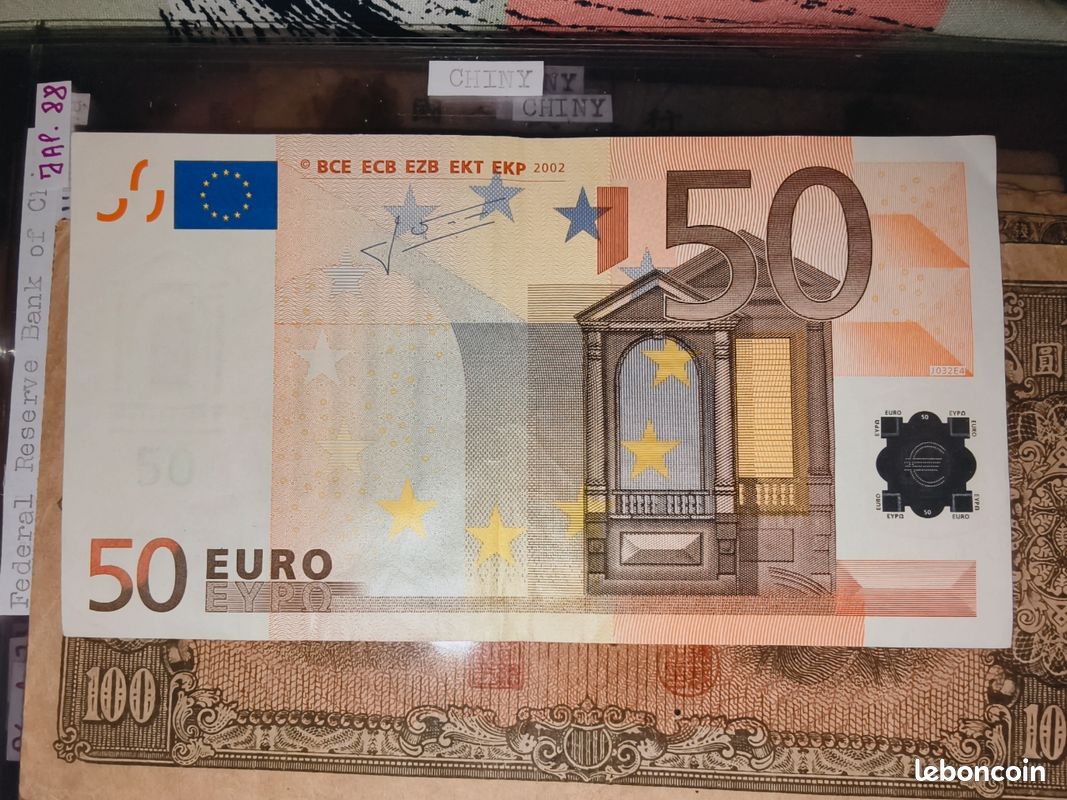 50 euros Trichet 2002 collection billet de banque - Collection
